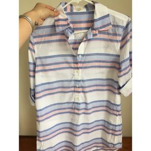 J. Crew Striped Tunic/ Swim Coverup